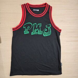 Rebel Minds Basketball Jersey Mens M Black PMJ Mesh Sleeveless Streetwear